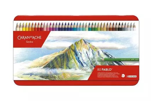 Карандаши цветные Caran Pablo набор из 80 цветов d Ache 0666-380 на масляной основе