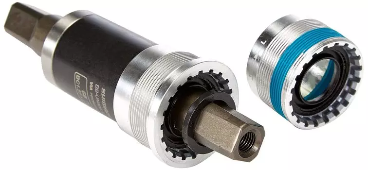 Каретка SHIMANO 110 мм 68BSA совместима с корпусом цепи EBBUN300KB10X BB-UN300-K серебряный