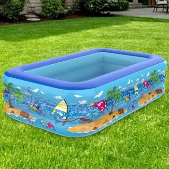 Каркасный бассейн с рисунком из мультфильма, утолщенный бассейн, водный игровой бассейн для лета, на открытом воздухе, в помещении