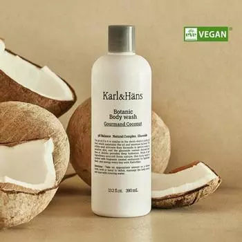 Karl&Hans Botanic Гель для душа Gourmand Coconut 390мл