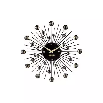 KARLSSON Wall Clock Sunburst Medium Black Diameter 300mm [Item] чёрный