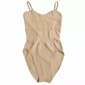 Karly Shop Body Fun Ballet Cotton Blend Body Foundation with Bust Plus Opaque Bodysuit for Adults and Sizes b4394 Pocket, Size, Innerwear, Juniors,