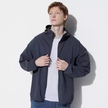 Uniqlo Япония карманная УФ-защитная толстовка Nanodesign 03 GRAY/XS