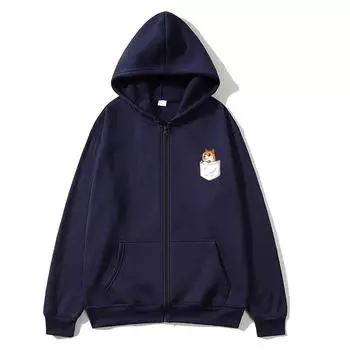 Карманная женская толстовка с капюшоном на молнии с карманом и длинным рукавом, большой карман с принтом кота, женская толстовка, свободные высококачественные толстовки на молнии, стили с буквами, с капюшоном S