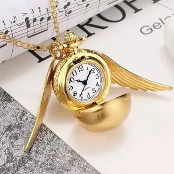 Карманные часы Angel Wings Ball Love, винтажные карманные часы Angel Ball, часы-ожерелье