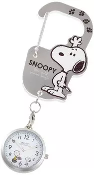 Карманные часы Snoopy Carabiner Watch Серые [Fieldwork] PNT022-3 Женские серый