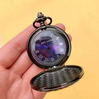 Карманные часы Space Aurora, ожерелье, часы с подвеской, карманные часы Night Sky, аксессуары для интерьера
