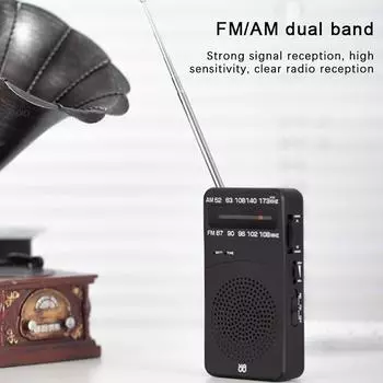 Карманный портативный мини-радио FM/Am цифровой тюнинг радиоприемник FM87-108 МГц Mp3-плеер радиоприемники