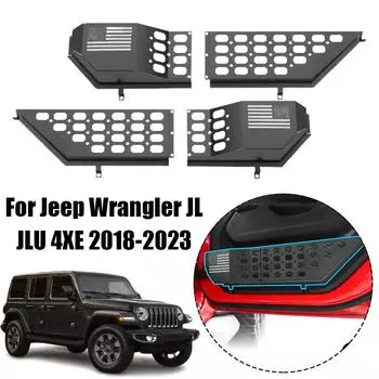 Карманный ящик для хранения в передней двери автомобиля Jeep Wrangler JL JLU 4XE 18-23 Gladiator JT 20-23, органайзер для хранения в двери, автомобильный аксессуар J0T7