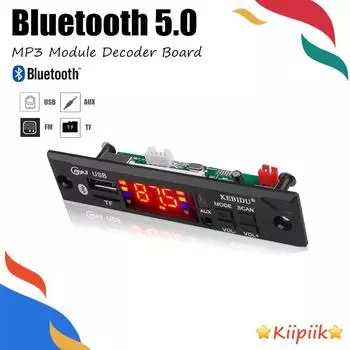 Карта декодера MP3 WMA адаптер для музыкального плеера USB TF SD FM-радио модуль беспроводной Bluetooth 5 В 12 В с дистанционным управлением