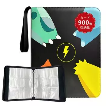 Карта linshesf Применимая карта Pokemon Может вмещать 900 карт Коллекционная карта Коллекционная карта Pokeka Card Коллекционная карта Идеально подходит для новой коллекции рождественских открыток чёрный