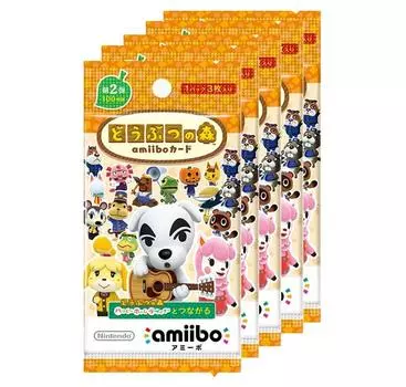 Карточка amiibo Animal Crossing 2-е издание (Набор из 5 штук)