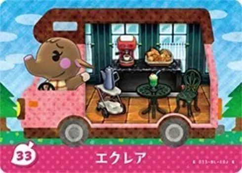 Карточка Animal New Horizons Eclair 33 Crossing: amiibo+