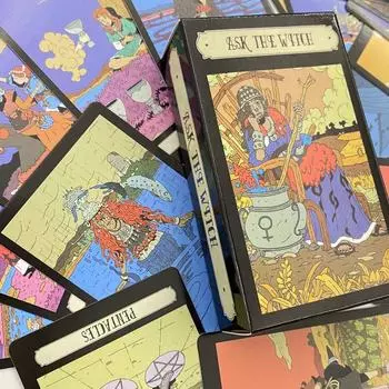 Карточные игры Таро «Спроси ведьму» 10,3*6 см