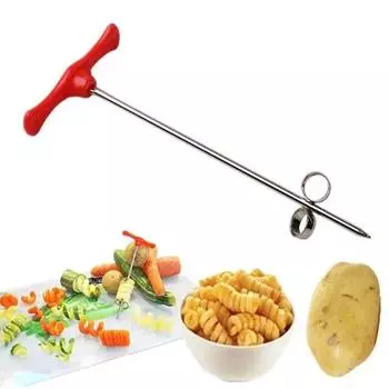 Картофель Морковь Огурец Спиральная овощерезка Ручной роликовый резак для картофеля фри Изготовление твиста Измельчитель Терка Кухонные принадлежности