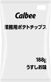 Картофельные чипсы Calbee Commercial Light со вкусом Шио 188 г x 6 пакетов белый