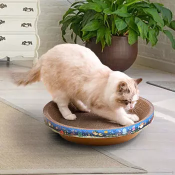 Картонная когтеточка для кошек всех размеров 46cmx10cm