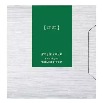 Картридж для перьевой ручки Pilot Iroshizuku темно-зеленый 6 шт. IRF6SSHR 0.9cc