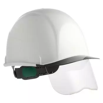 Каска Sumibe Techno Plastic серии SAX2 с электрическим прозрачным щитком, совместимая с подкладкой с воздушной подушкой, оттенок, поверхность, SAX2S-A-SWH-S