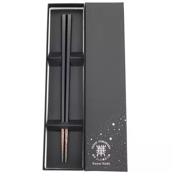 Kasyou Studio Kasho Koubou Urushi Health палочки для еды можно мыть в посудомоечной машине пятиугольные Сделано в роскоши Kaga Makie стильные палочки для еды с праздничным сувениром