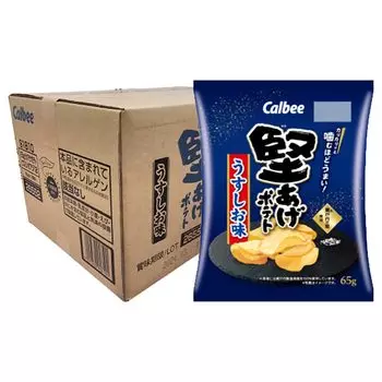 Kataage Potato Usushio 65 г x 12 пакетиков набор Регистрация [Торговая марка №. 6662120]