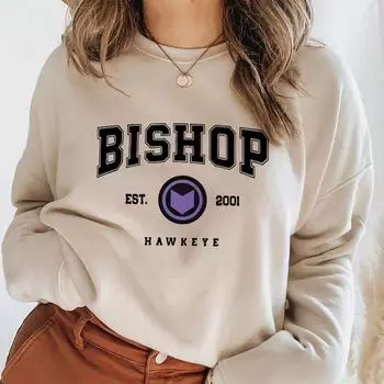 Kate Bishop 2001 Толстовки Hawkeye Barton Толстовки с капюшоном Унисекс Длинные рукава Пуловеры Толстовка Уличная одежда Топы S хаки