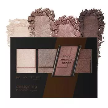 Kate Тени для век Designing Brown Eyes, BR-12 Серо-коричневый, 1 шт.