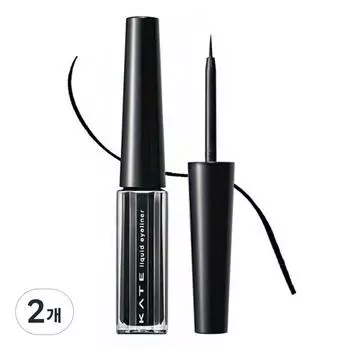 Kate Жидкая подводка для глаз Gel C 1,5 мл, BK-1 Glow Black, 2 шт.