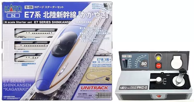 KATO Get Started N Gauge Starter Set E7 Series Hokuriku Shinkansen Driving Play Kit Bundled Set Railway Model Introduction Set Let s Kagayaki KATO