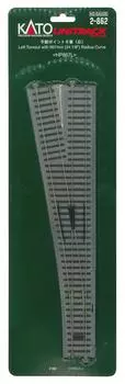 KATO HO Gauge Manual Point 6 Left Railway Model Supplies No. 2-862