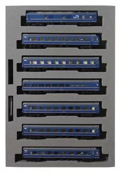 KATO N Gauge 24 Series Sleeper Express Asakaze Gold Belt Basic Set Модель железнодорожной модели пассажирского вагона 7 вагонов 10-1177