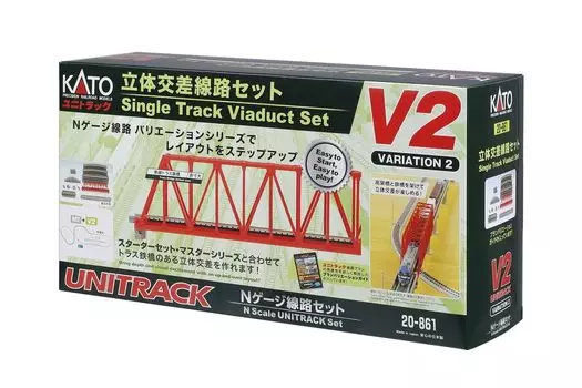 KATO N Gauge Inner Double Track Endless Set V2 Набор рельс для железнодорожной модели 20-861