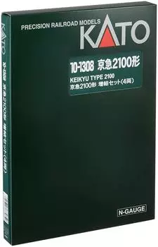KATO N Gauge Keikyu Type 2100 Additional Set Railway Model Train 4-Car 10-1308