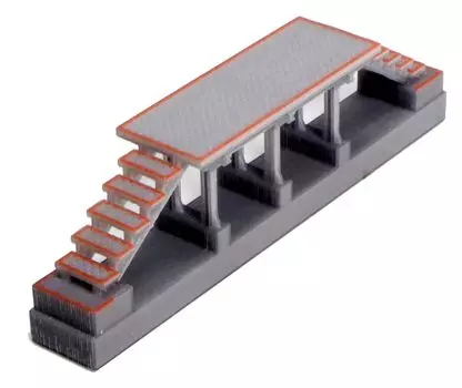 KATO N Gauge Lifting Platform Stairs Both Sides Railway Model Structure 23-321