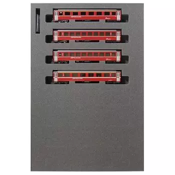 KATO N gauge red passenger car in the alps Ew I 4-car add-on set 10-1414 model railway passenger car