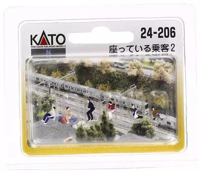 KATO N Gauge Сидящий Пассажир 2 Диорама Принадлежности 24-206
