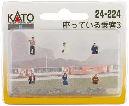 KATO N Gauge Sitting Passenger 3 Diorama Supplies 24-224