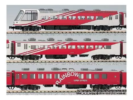 KATO N Gauge Super Express Rainbow Set Модель железнодорожной модели пассажирского вагона 7-вагонный 10-306