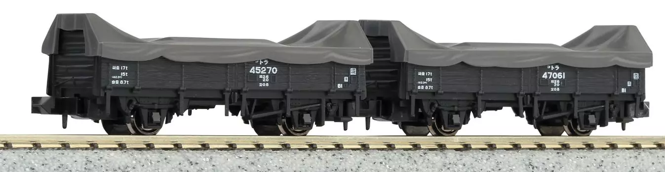 KATO N-образная колея Tora 45000 с грузом 2 вагона 8027-1 железнодорожная модель грузового вагона