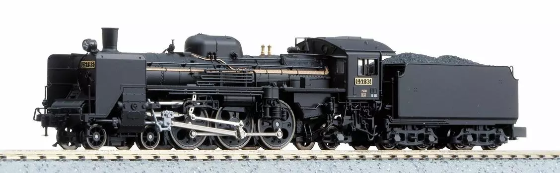 KATO Plastic N Gauge C57 Primary Type 2024 Железнодорожная модель паровоза черного цвета