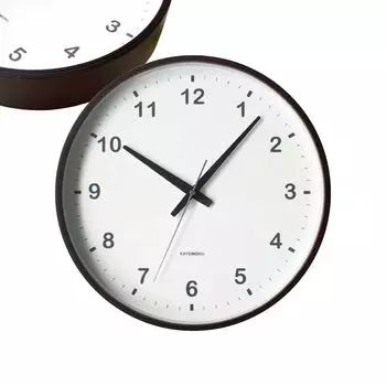 KATOMOKU настенные часы из фанеры коричневые настенные часы с непрерывной секундной стрелкой km-35LRC 304 мм (радиочасы)
