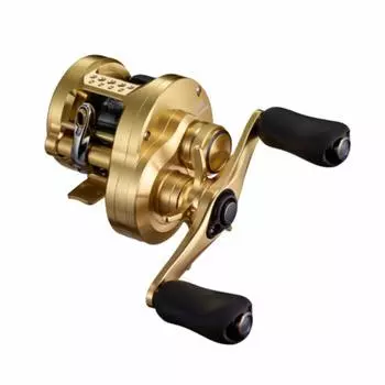 Катушка для ловли на приманку SHIMANO Double Shaft Reel Bass Calcutta Conquest 2021 201 LEFT Bass Fishing золотой