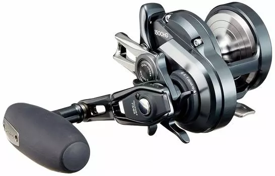 Катушка для приманки SHIMANO с двойным валом Ocean Jigger F Custom 1500HG Jigging Red Sea Bream Hairtail Root Fish (Правильно) чёрный