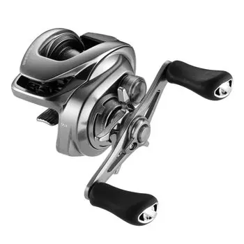 Катушка SHIMANO Double Axis 22 Metanium Shallow Edition HG LEFT Scorpion Bass Fishing серый