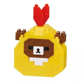 Kawada Nanoblock Chiroikoguma, 160 предметов, для детей от 12 лет и старше, Рилаккума (Жареные креветки) NBCC_175
