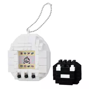 Kawada Nanoblock First Generation Tamagotchi 3 x x 18 cm Ages 12 and up Interior Hobby (White) NBCC_237 10.5 NBCC_237