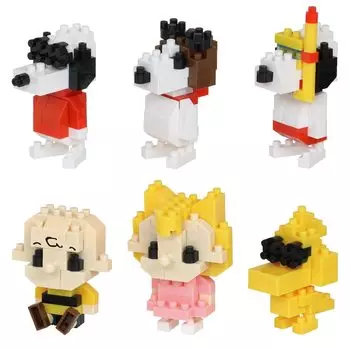 Kawada Nanoblock Mini Nano Peanuts 1BOX 6, всего 6 видов, том 3 (BOX) NBMC_39S = штук,