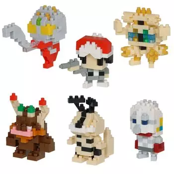 Kawada Nanoblock Mini Nano Ultraman Seven 1BOX 6, всего 6 типов, том 3 (Ультра издание) (BOX) NBMC_48S = штук,