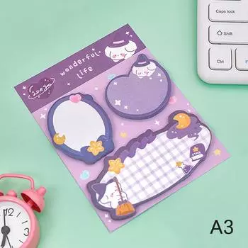 Каваи мультфильм клубника кролик медведь липкие заметки блокнот милое сообщение N раз