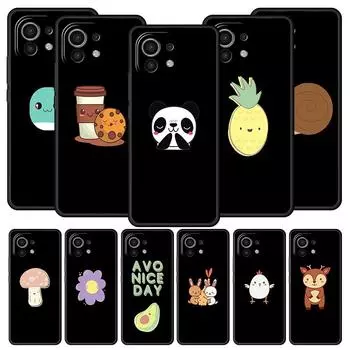 Kawaii Avocado Cute Flower Case For Xiaomi Poco X4 X3 NFC F3 F4 M3 M4 Mi Note 12T 10 12 11 Ultra 11T Pro 10T Lite 9T 5G Cover Xiaomi 11i